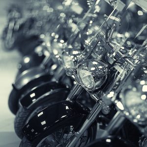 fragment of a motorcycle